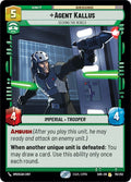 Agent Kallus - Seeking the Rebels Rare Spark of Rebellion 115/252 NM (Back)
