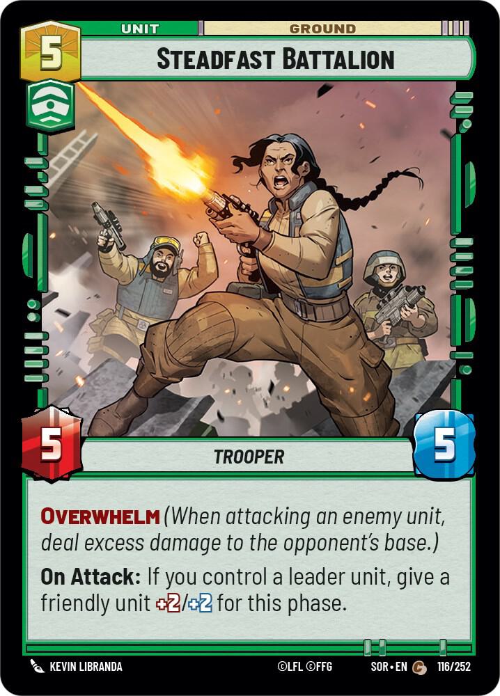Steadfast Battalion Common Spark of Rebellion 116/252 NM (Back)