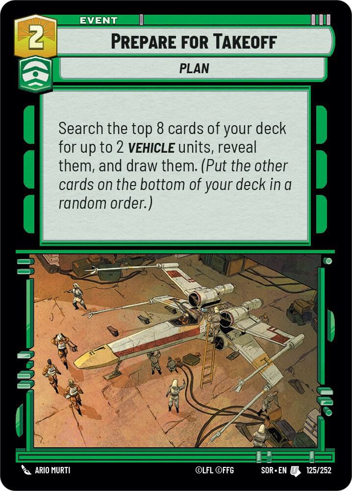 Prepare for Takeoff Uncommon Spark of Rebellion 125/252 NM (Back)