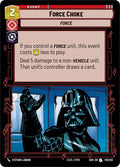 Force Choke Uncommon Spark of Rebellion 139/252 NM (Back)