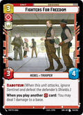 Fighters For Freedom Uncommon Spark of Rebellion 143/252 NM (Back)