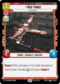 Red Three - Unstoppable Rare Spark of Rebellion 144/252 NM (Back)
