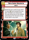 For A Cause I Believe In Rare Spark of Rebellion 152/252 NM (Back)