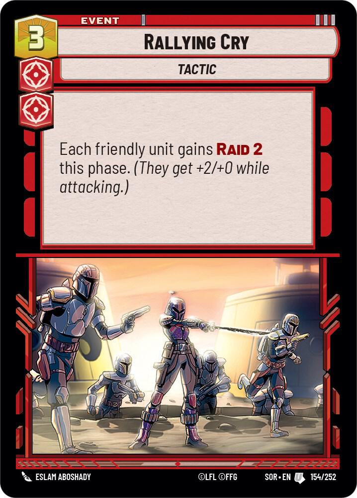 Rallying Cry Uncommon Spark of Rebellion 154/252 NM (Back)