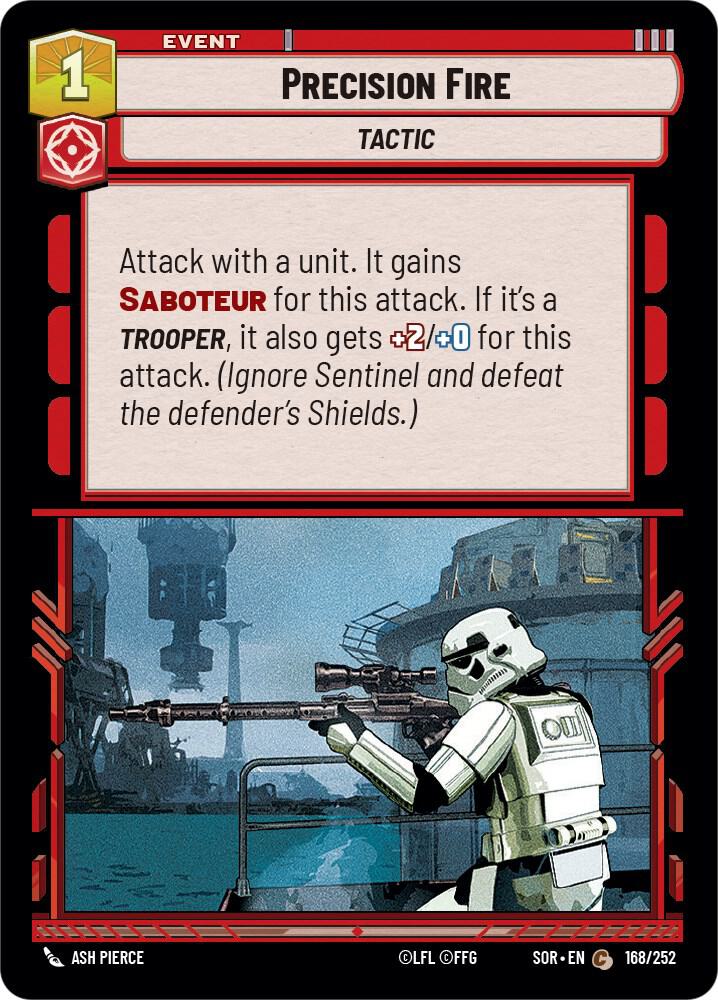 Precision Fire Common Spark of Rebellion 168/252 NM (Back)