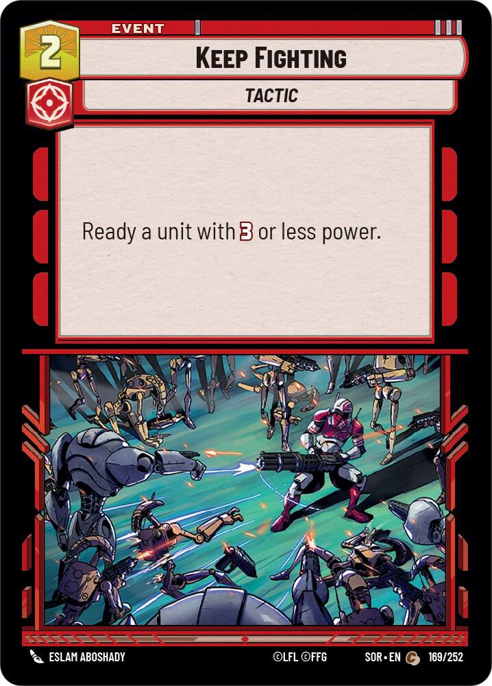 Keep Fighting Common Spark of Rebellion 169/252 NM (Back)