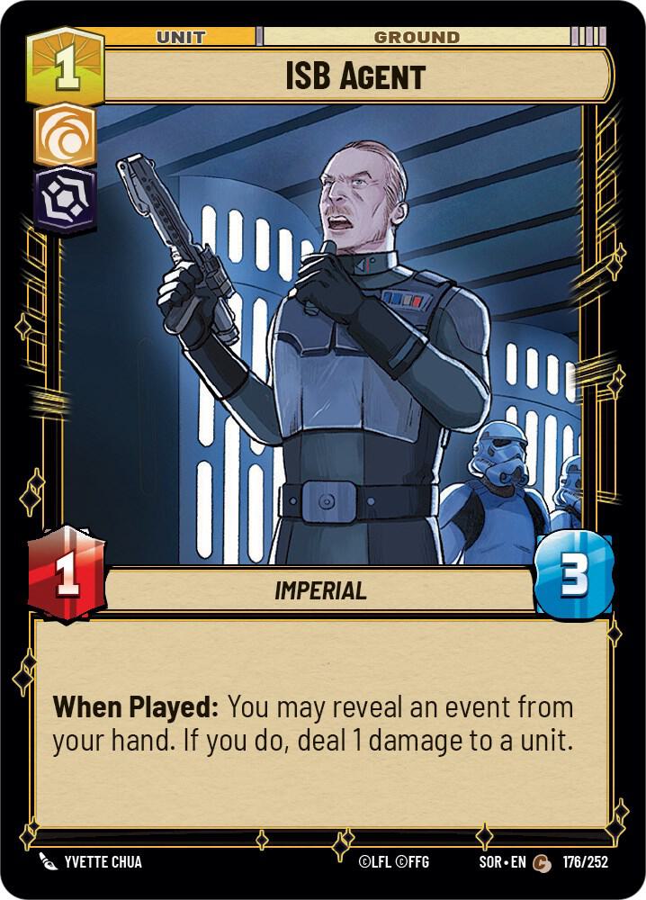 ISB Agent Common Spark of Rebellion 176/252 NM (Back)