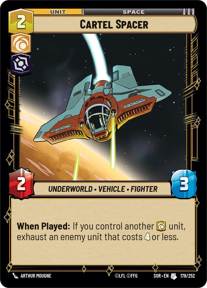 Cartel Spacer Uncommon Spark of Rebellion 178/252 NM (Back)