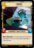 Greedo - Slow on the Draw Uncommon Spark of Rebellion 204/252 NM (Back)