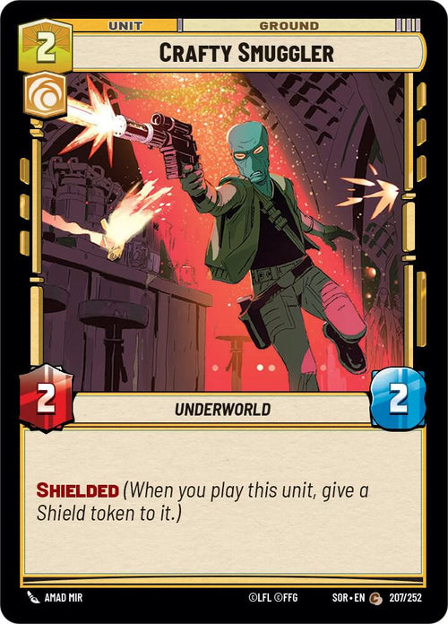 Crafty Smuggler Common Spark of Rebellion 207/252 NM (Back)