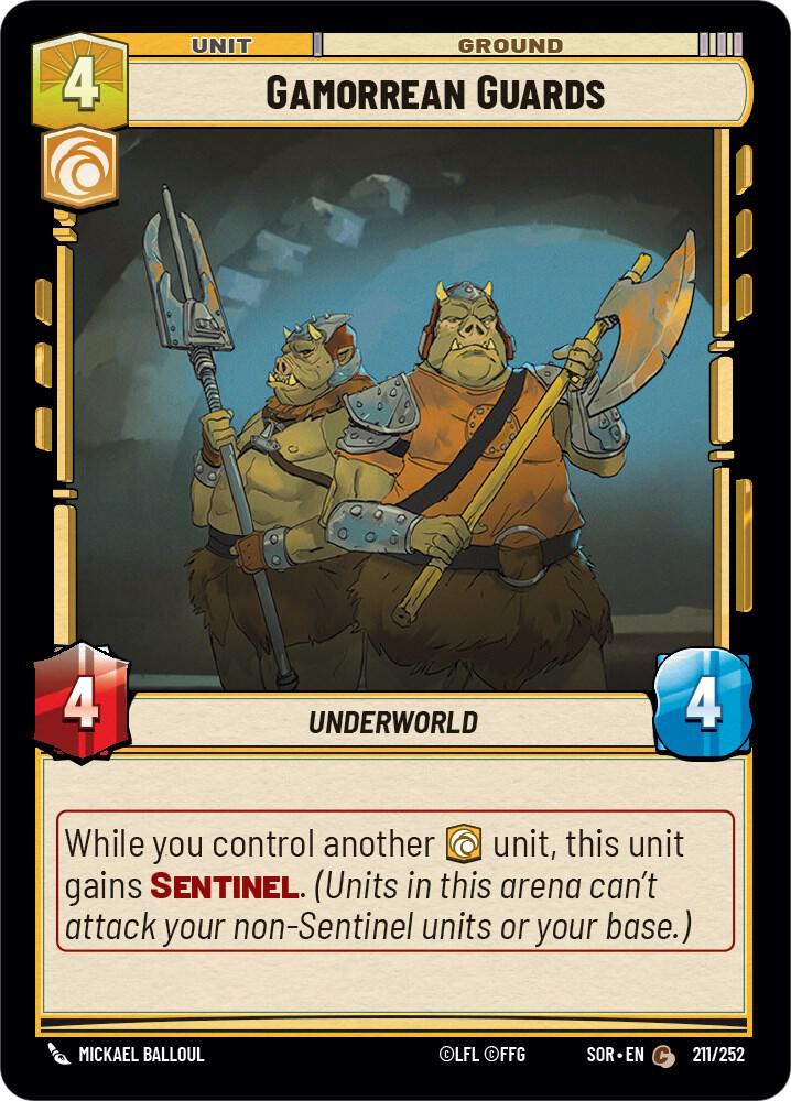 Gamorrean Guards Common Spark of Rebellion 211/252 NM (Back)