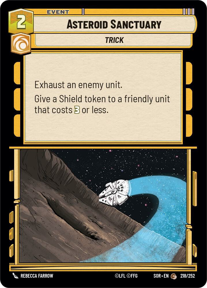 Asteroid Sanctuary Common Spark of Rebellion 218/252 NM (Back)