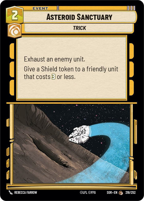 Asteroid Sanctuary Common Spark of Rebellion 218/252 NM (Back)