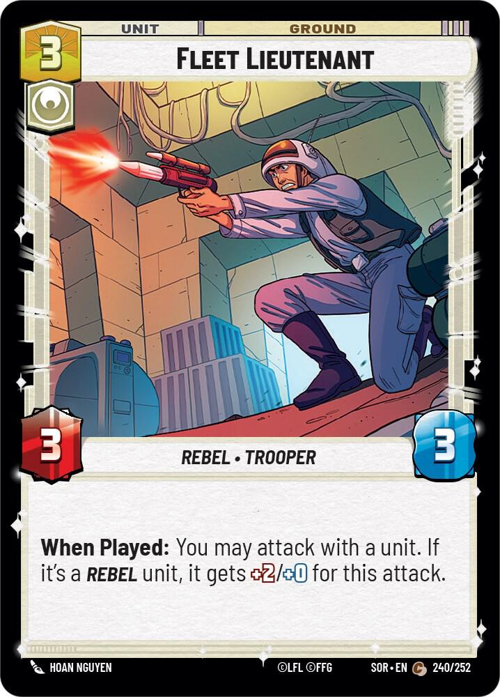 Fleet Lieutenant Common Spark of Rebellion 240/252 NM (Back)