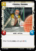 General Dodonna - Massassi Group Commander Uncommon Spark of Rebellion 242/252 NM (Back)