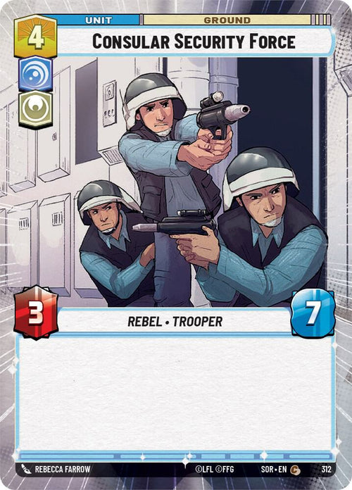 Consular Security Force (Hyperspace) Common Spark of Rebellion 312 NM (Back)