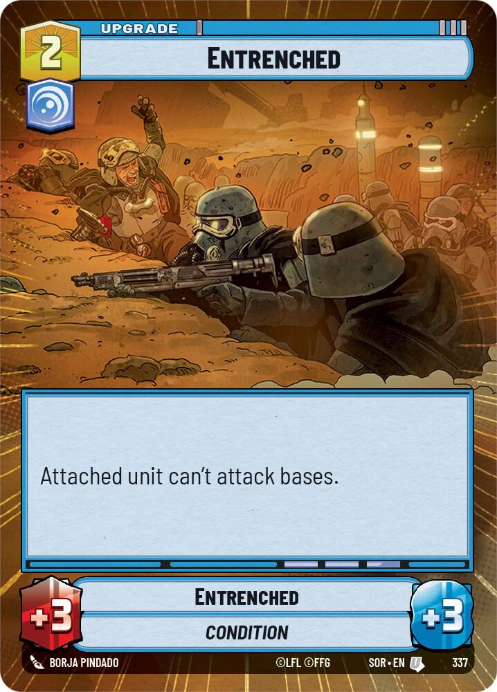 Entrenched (Hyperspace) Uncommon Spark of Rebellion 337 NM (Back)