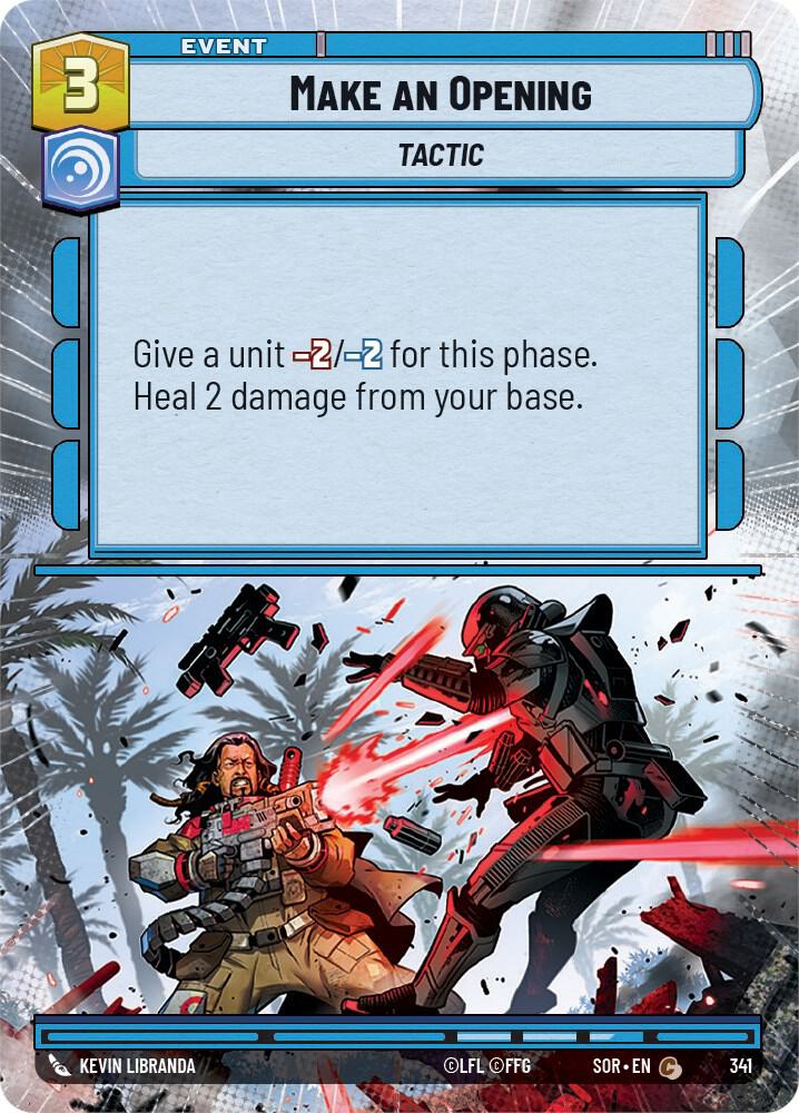 Make An Opening (Hyperspace) Common Spark of Rebellion 341 NM (Back)