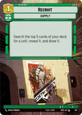 Recruit (Hyperspace) Common Spark of Rebellion 387 NM (Back)