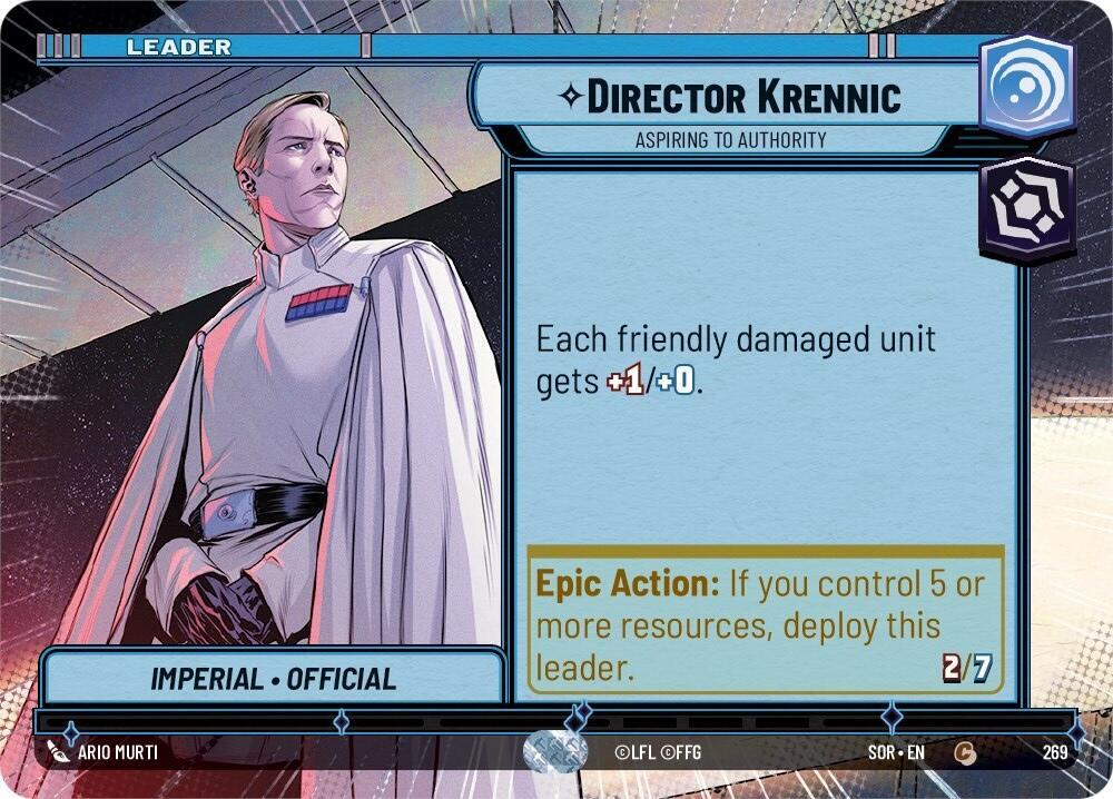 Director Krennic - Aspiring to Authority (Hyperspace) Common Spark of Rebellion 269 NM