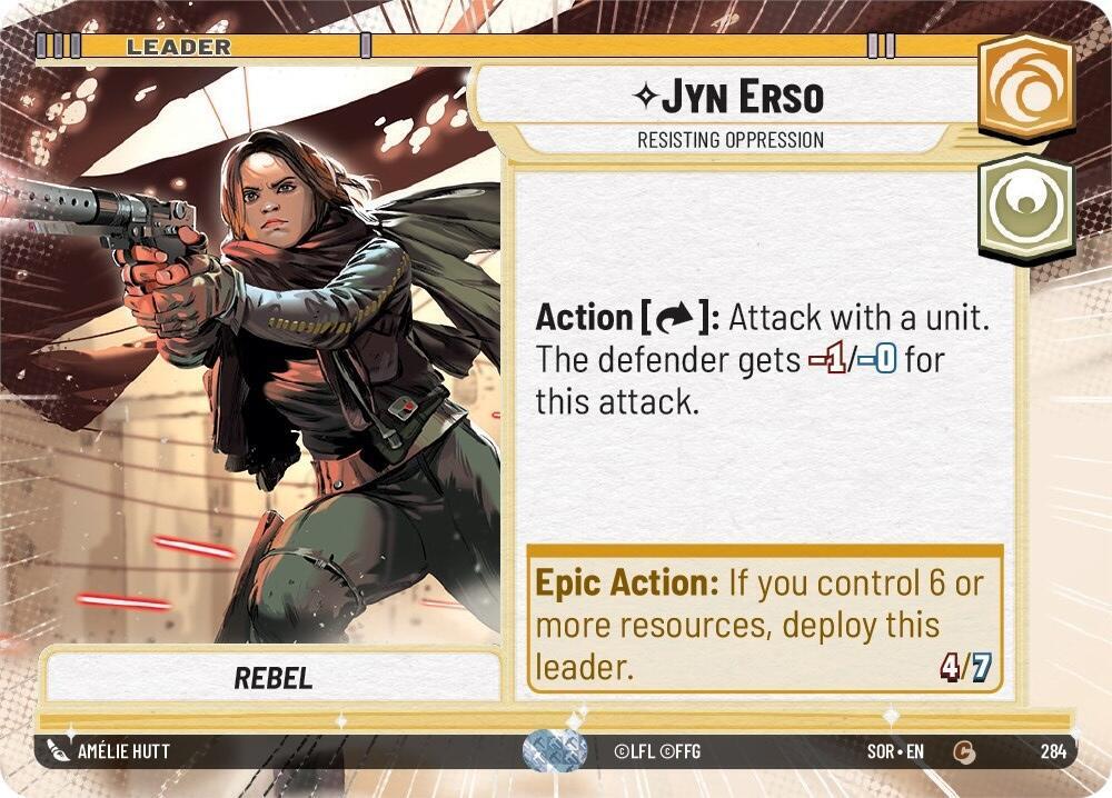 Jyn Erso - Resisting Oppression (Hyperspace) Common Spark of Rebellion 284 NM