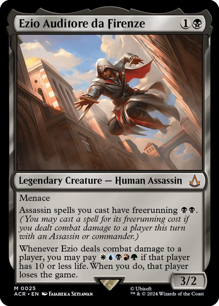 Ezio Auditore da Firenze M Universes Beyond: Assassin's Creed 25 NM (Back)