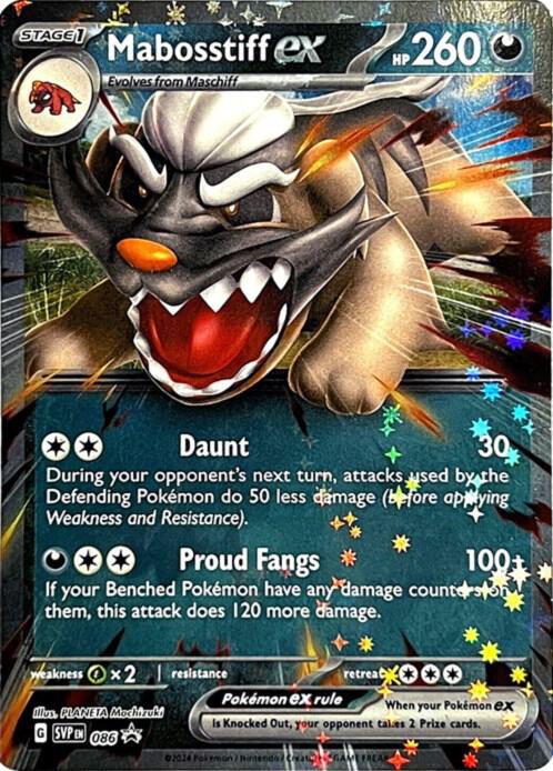 Mabosstiff ex Promo SV: Scarlet & Violet Promo Cards 086 NM (Back)