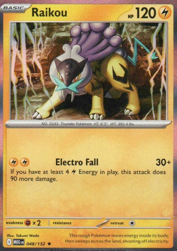 Raikou Rare ME01: Mega Evolution 048/132 NM