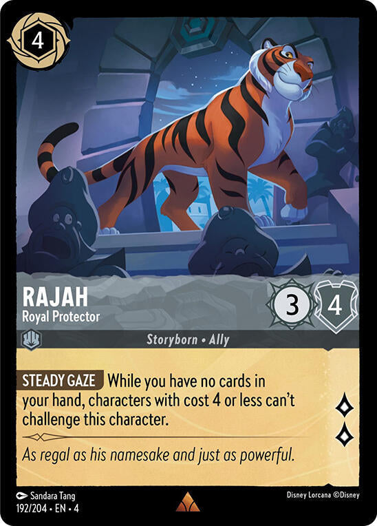 Rajah - Royal Protector Rare Ursula's Return 192/204 NM (Back)