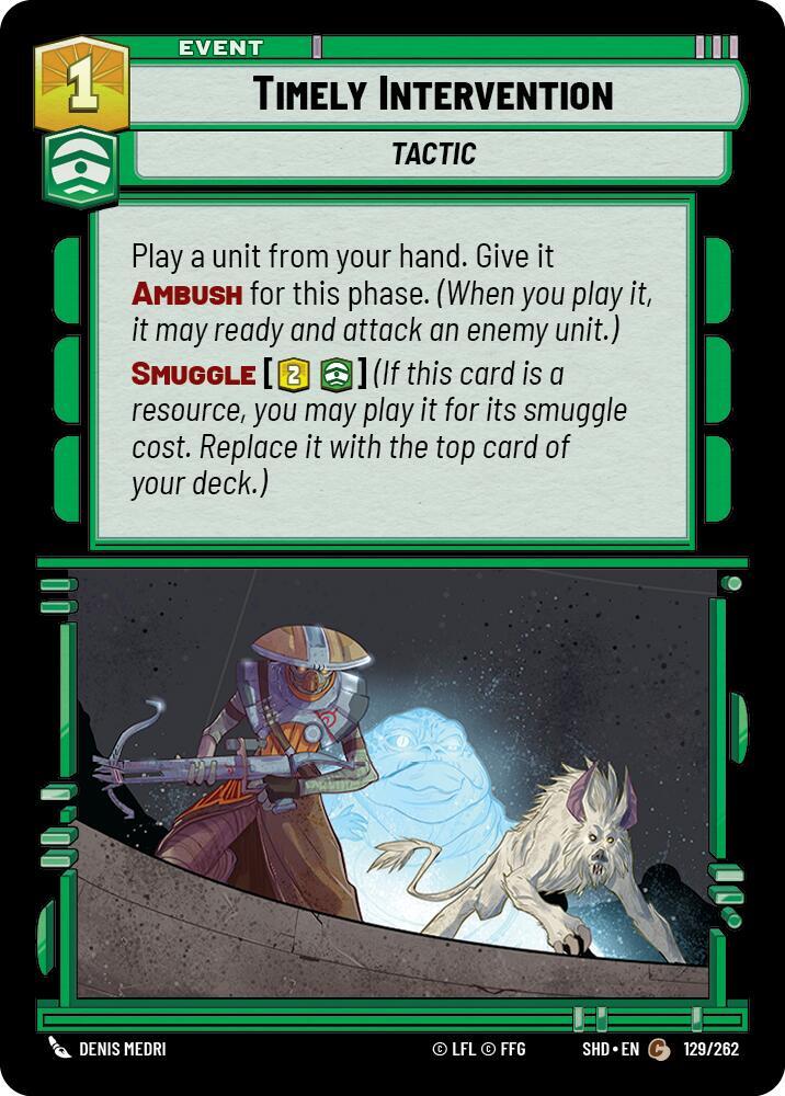 Timely Intervention Common Shadows of the Galaxy 129/262 NM (Back)