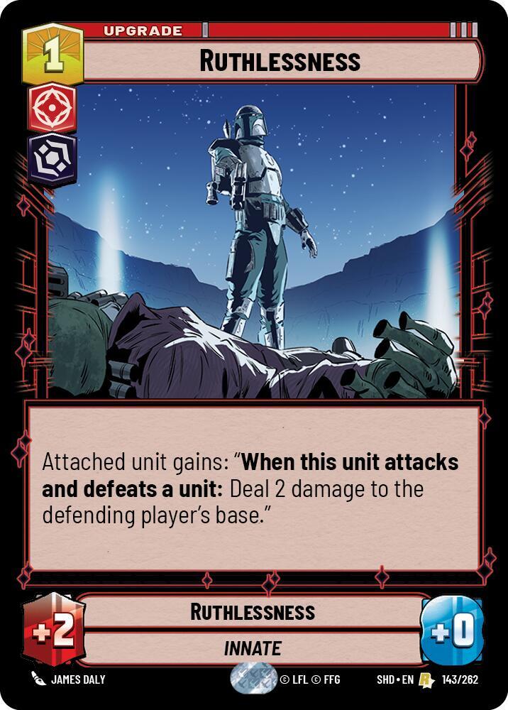 Ruthlessness Rare Shadows of the Galaxy 143/262 NM (Back)