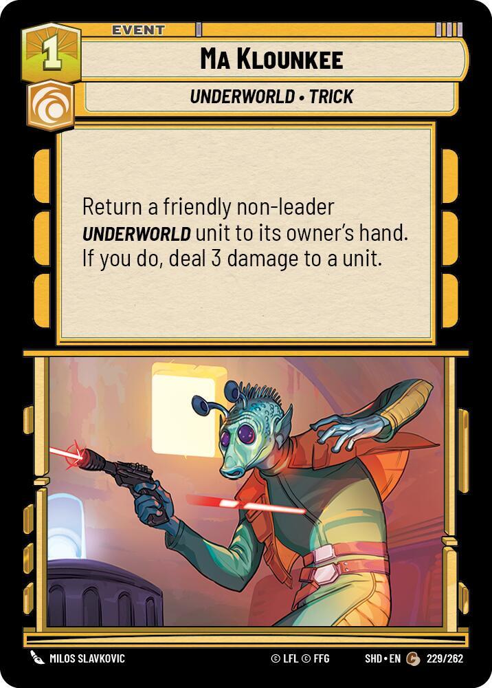 Ma Klounkee Common Shadows of the Galaxy 229/262 NM (Back)