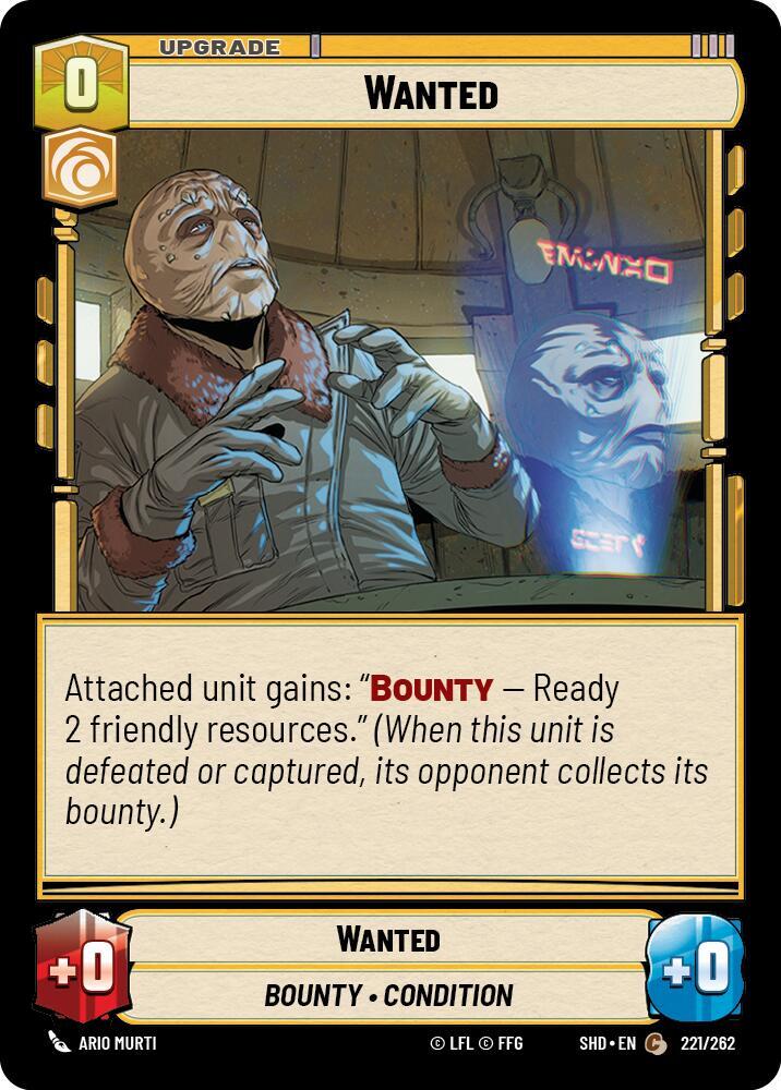 Wanted Common Shadows of the Galaxy 221/262 NM (Back)