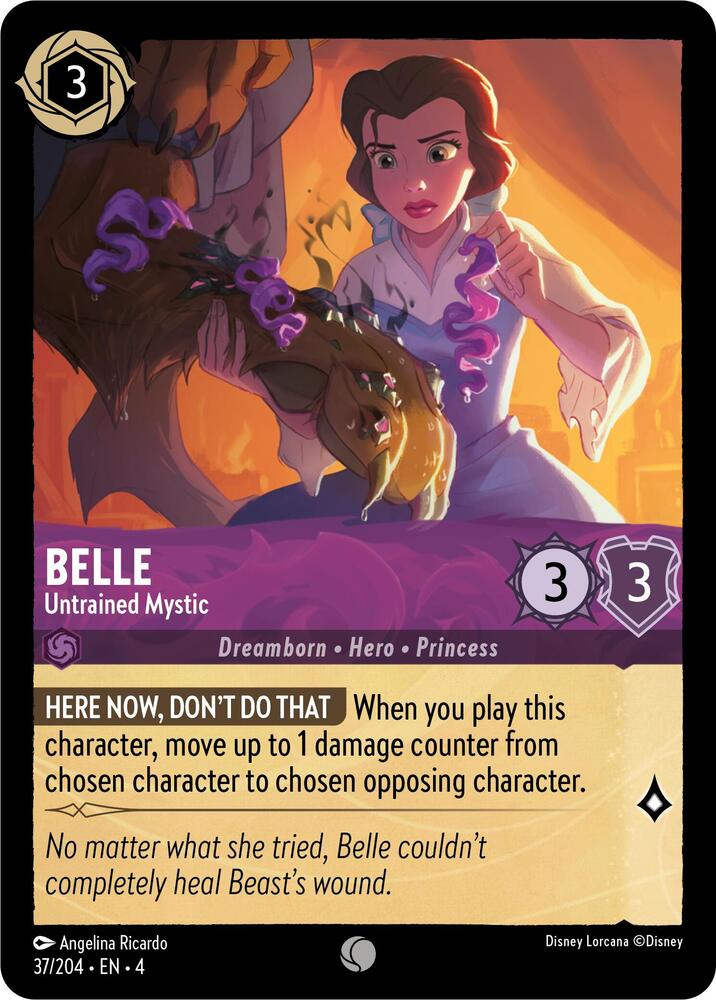 Belle - Untrained Mystic Common Ursula's Return 37/204 NM (Back)