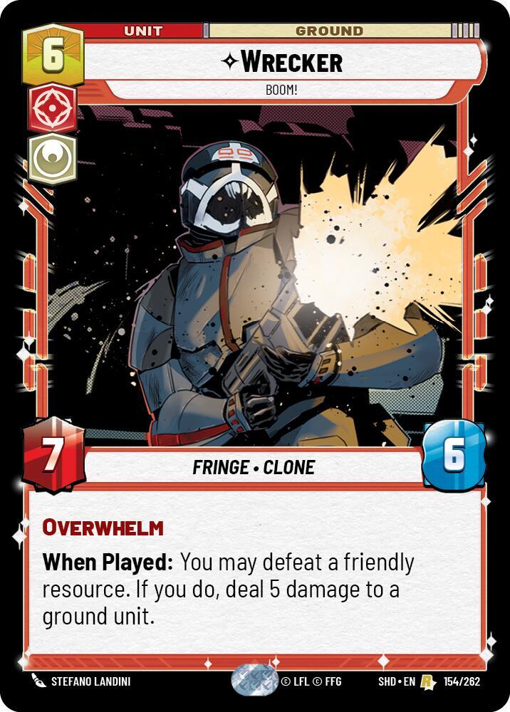 Wrecker - Boom! Rare Shadows of the Galaxy 154/262 NM (Back)