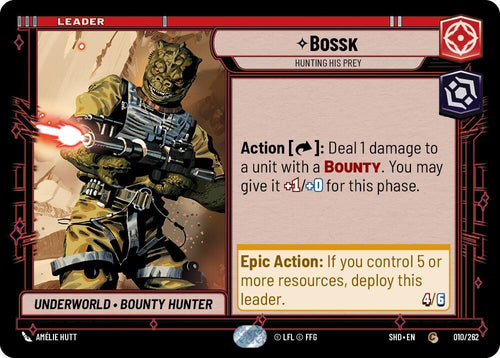 Bossk - Hunting His Prey Common Shadows of the Galaxy 010/262 NM