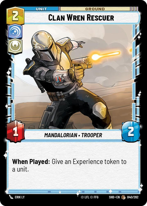 Clan Wren Rescuer Common Shadows of the Galaxy 040/262 NM (Back)