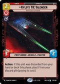 Kylo's TIE Silencer - Ruthlessly Efficient Legendary Shadows of the Galaxy 135/262 NM (Back)