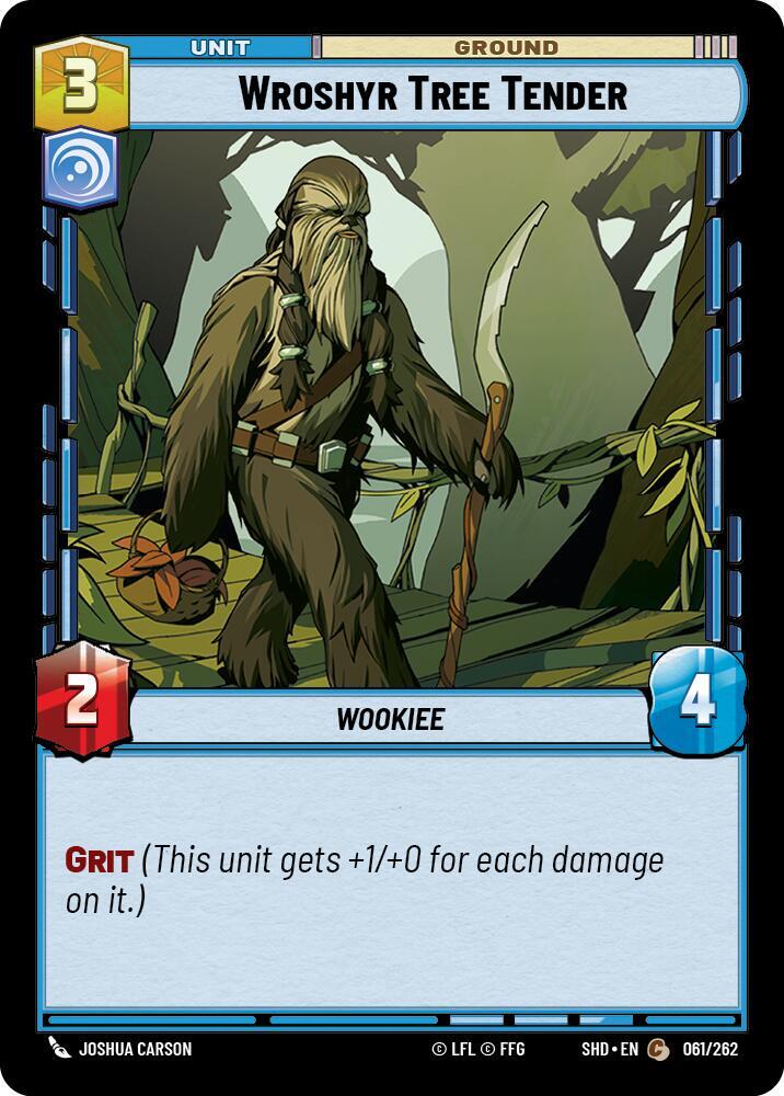 Wroshyr Tree Tender Common Shadows of the Galaxy 061/262 NM (Back)