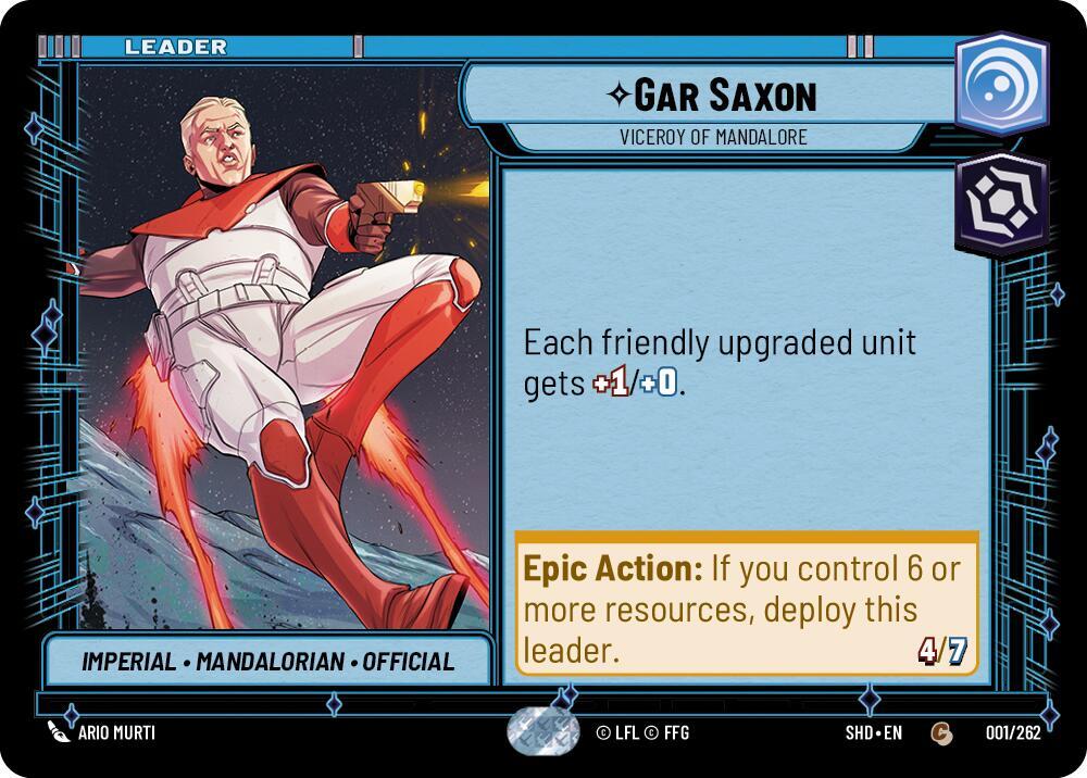 Gar Saxon - Viceroy of Mandalore Common Shadows of the Galaxy 001/262 NM