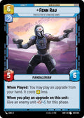 Fenn Rau - Protector of Concord Dawn Uncommon Shadows of the Galaxy 067/262 NM (Back)
