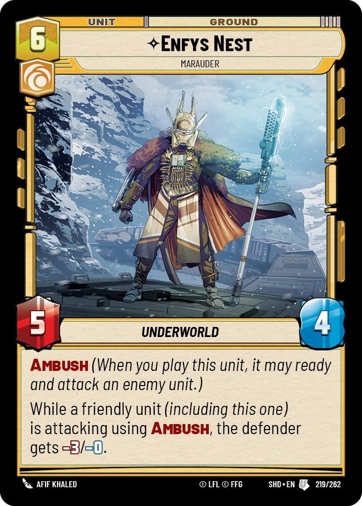 Enfys Nest - Marauder Uncommon Shadows of the Galaxy 219/262 NM (Back)