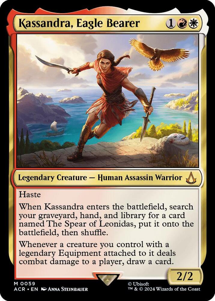 Kassandra, Eagle Bearer M Universes Beyond: Assassin's Creed 59 NM (Back)