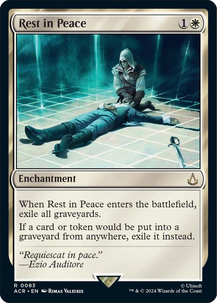 Rest in Peace R Universes Beyond: Assassin's Creed 83 NM (Back)