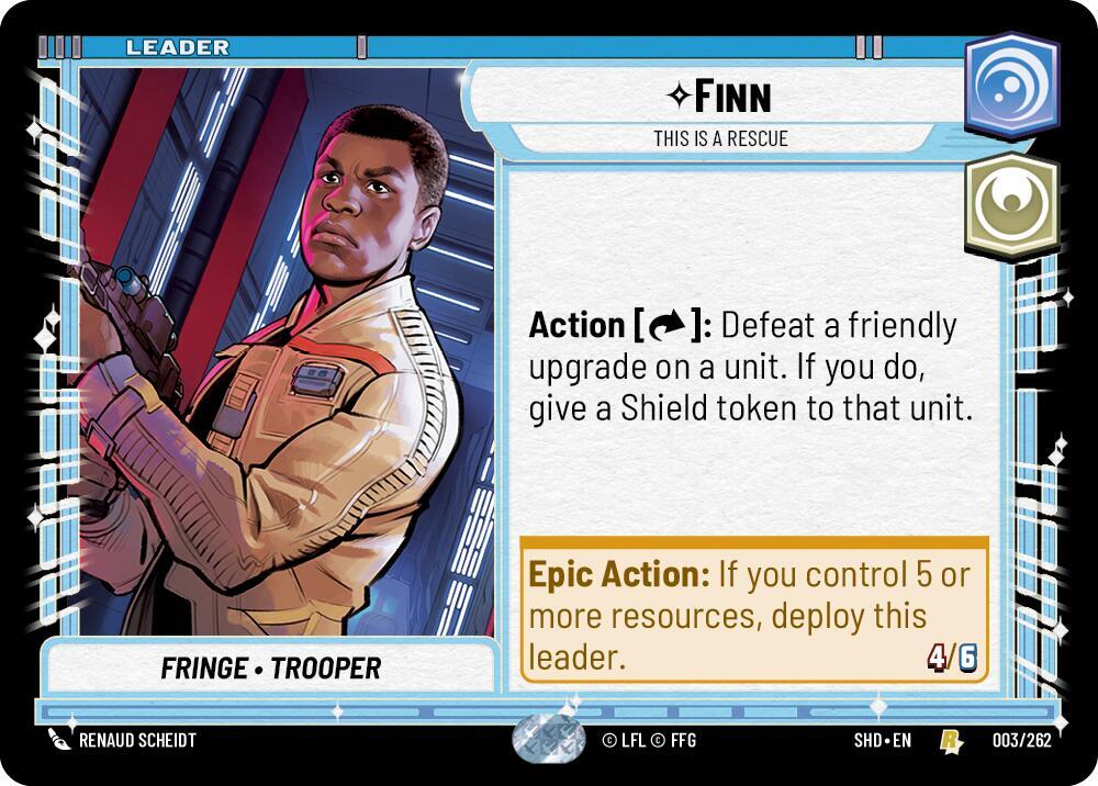 Finn - This is a Rescue Rare Shadows of the Galaxy 003/262 NM