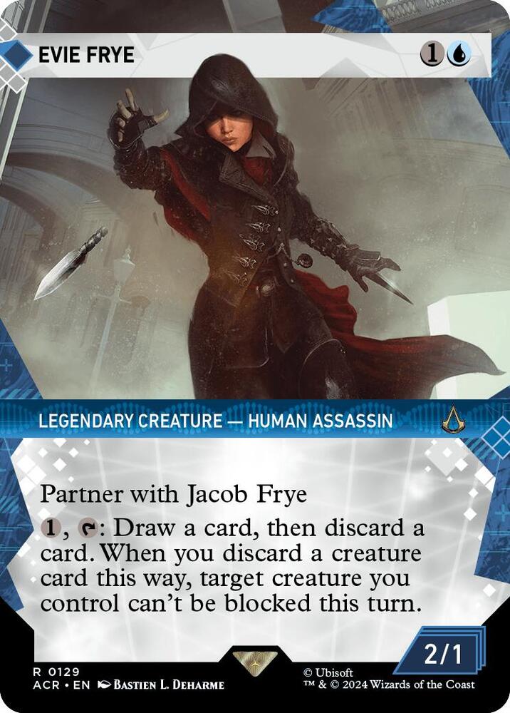Evie Frye (Showcase) R Universes Beyond: Assassin's Creed 129 NM (Back)