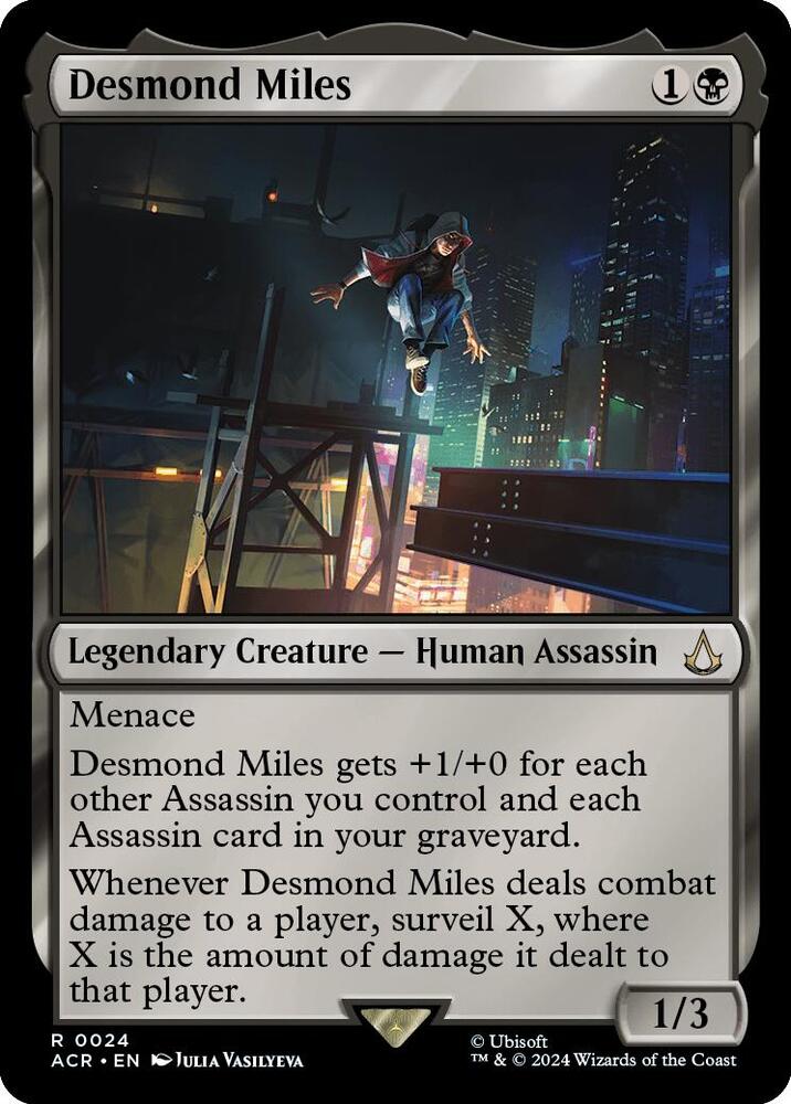 Desmond Miles R Universes Beyond: Assassin's Creed 24 NM (Back)