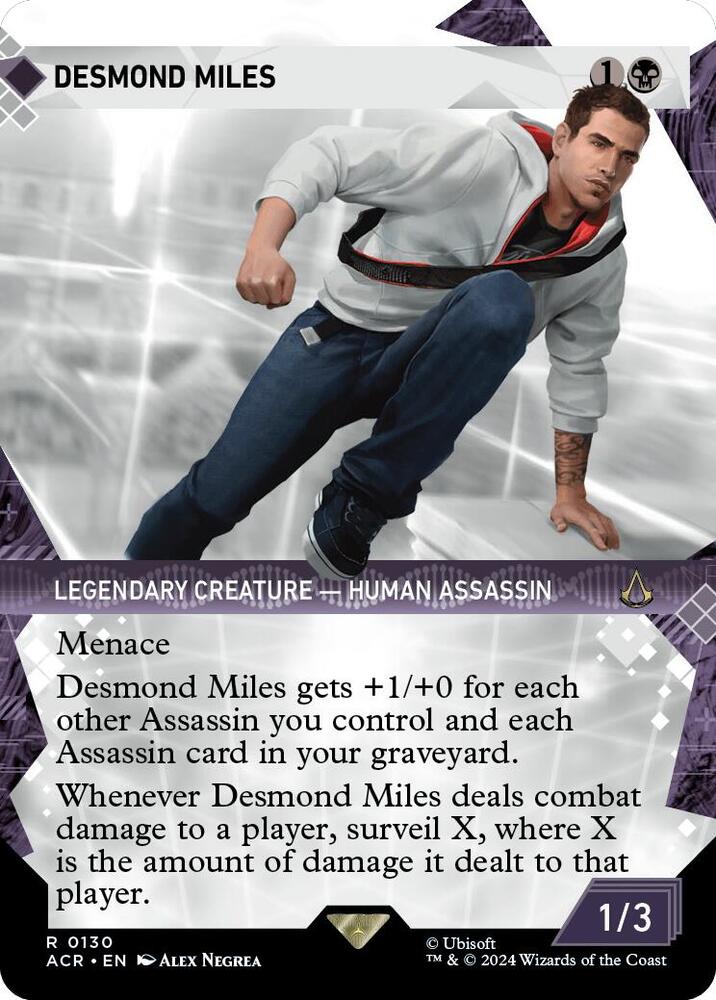 Desmond Miles (Showcase) R Universes Beyond: Assassin's Creed 130 NM (Back)