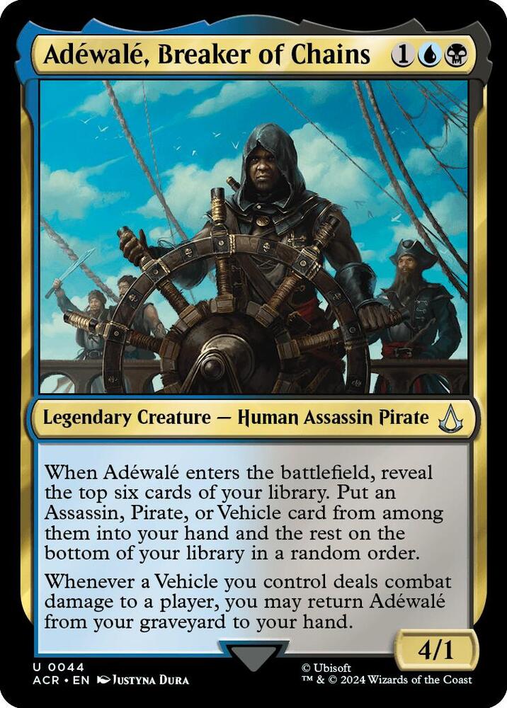 Adewale, Breaker of Chains U Universes Beyond: Assassin's Creed 44 NM (Back)