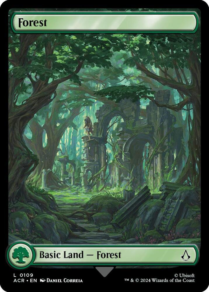 Forest (0109) L Universes Beyond: Assassin's Creed 109 NM (Back)